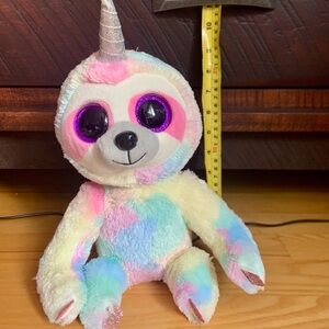 Ty Pastel Unicorn Sloth Stuffed Animal